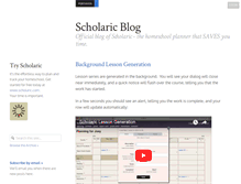 Tablet Screenshot of blog.scholaric.com